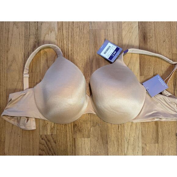 NWT Catherines Intimates Beige Bra Full Coverage Smooth Underwire, size 44C - Picture 1 of 3